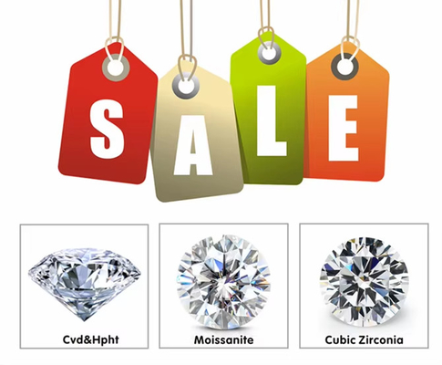 hurtowy luźny mały Moissanite Okrągły cięty 0,8mm- 3mm Biały D moissanite diament VVS1 na karat dla biżuterii Hip Hop