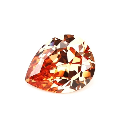 Kolor szampana Zirkon Luźny kamień szlachetny Brązowy kształt 10x8mm Syntetyczny Zirkonia Kubiczna Moissanite