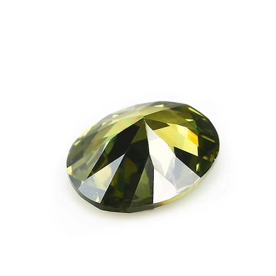 moissanite kolczyki kamienie szlachetne Pink Peridot Garnet Żółty cz kamienie kształt owalny 12x10mm syntetyczny cyrkonia sześcienna dla Pierścień