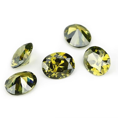 moissanite kolczyki kamienie szlachetne Pink Peridot Garnet Żółty cz kamienie kształt owalny 12x10mm syntetyczny cyrkonia sześcienna dla Pierścień