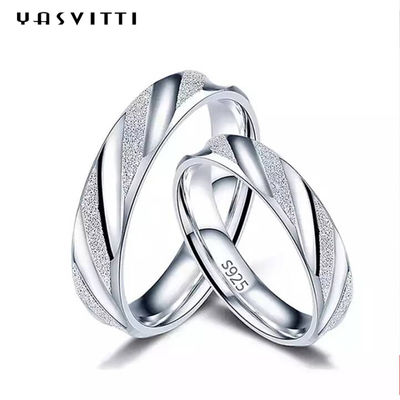 2.11g Festiwal 19mm Solidne srebrne pierścionki Srebrny grawerowany pierścionek SGS