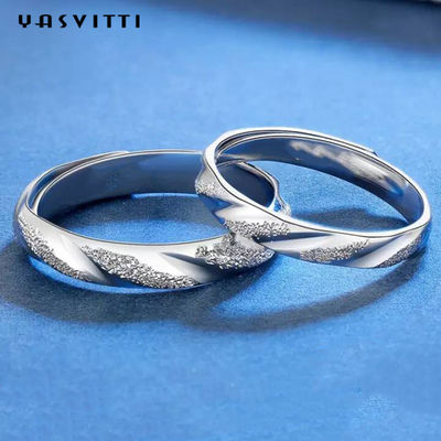 2.11g Festiwal 19mm Solidne srebrne pierścionki Srebrny grawerowany pierścionek SGS