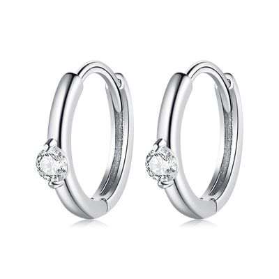 0,08 uncji 2,3 grama Srebrne kolczyki z biżuterią Festiwal Green Hoop Earring ODM