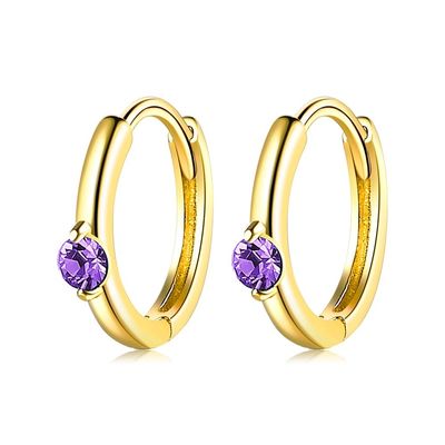 0,08 uncji 2,3 grama Srebrne kolczyki z biżuterią Festiwal Green Hoop Earring ODM