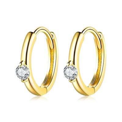 0,08 uncji 2,3 grama Srebrne kolczyki z biżuterią Festiwal Green Hoop Earring ODM
