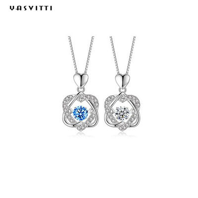 1.2x2cm 2.2g Sterling Silver Biżuteria Naszyjniki S925 Serce Sześcioramienna gwiazda Naszyjnik