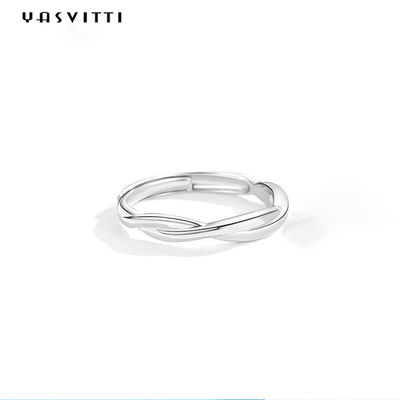 0.14cm 1.8g Sterling Silver Jewelry Rings Shell Shaped Party Srebrny pierścionek ze srebra próby 925