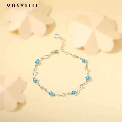 0,14 uncji 0,2 m Sterling Silver Biżuteria Bransoletki Narzeczona Regulowana bransoletka SGS