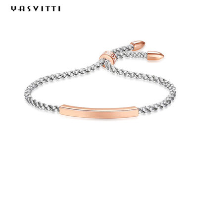 0.59ft 3.5g Silver Ball Slider Bransoletka 316L SS Rope Ręcznie robione srebrne bransoletki