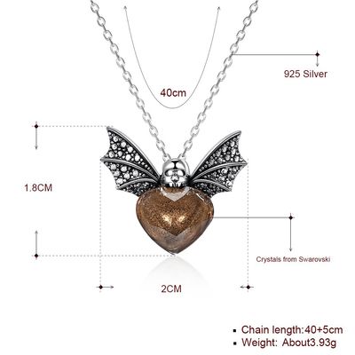 1.48ft 3.93g Sterling Silver Jewelry Sets 14K pozłacany naszyjnik z wisiorkiem pszczół