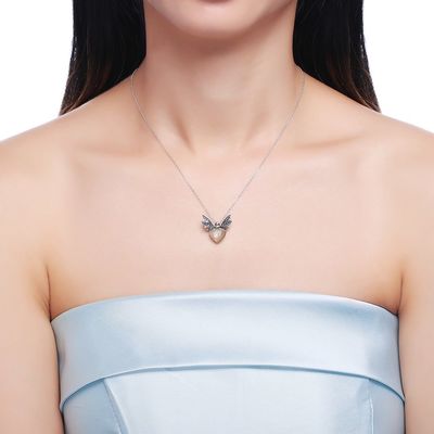 1.48ft 3.93g Sterling Silver Jewelry Sets 14K pozłacany naszyjnik z wisiorkiem pszczół
