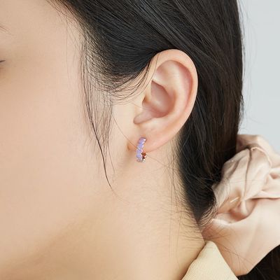 Gwintowane CZ 0,85 Gram 0,15 mm Srebrne kolczyki w kształcie serca Serce Szpilki