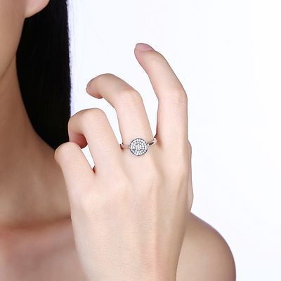 Moda pierścionek cyrkon diamenty kamień 925 srebro pierścionek zaręczynowy obrączka dla kobiet