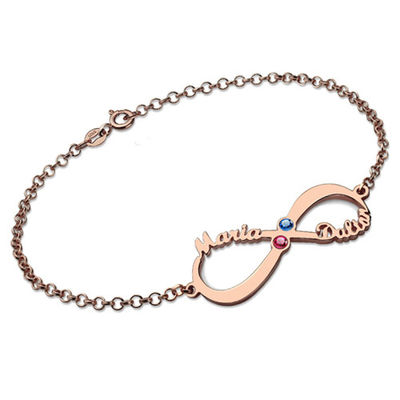 1,76in 5 gram niestandardowe srebrne bransoletki Birthstone 5A CZ bransoletka z literą nazwy