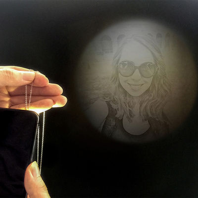 0.28in 0.17oz Niestandardowe srebrne naszyjniki Girlfriend Projective Photo Necklace ODM