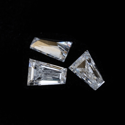 Moissanite solitaire ring Wholesale Mossanite Gem Conical Baguette Cut Charles VVS Loose Moissanite Diamond gem
